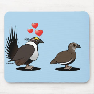 Alfombrilla De Ratón Amor del urogallo sabio