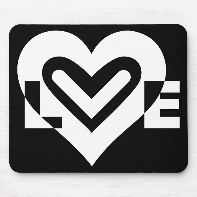 Alfombrilla De Ratón Amor en blanco (Frente)