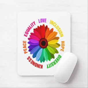 Alfombrilla De Ratón Amor Igualdad Inclusión Esperanza Diversidad Bonda