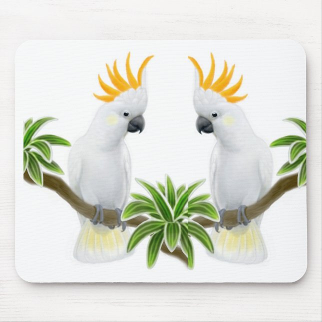 Alfombrilla De Ratón Amor Mousepad del Cockatoo (Frente)