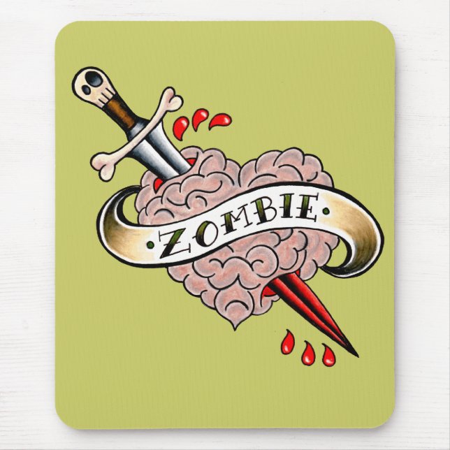 Alfombrilla De Ratón Amor Mousepad del zombi (Frente)