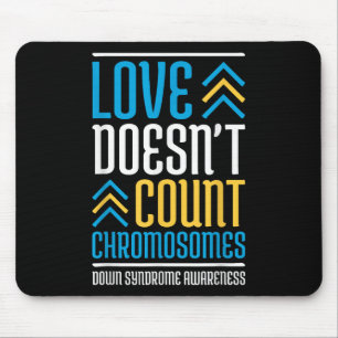 Alfombrilla De Ratón Amor No Cuenta Cromosomas Awaren Síndrome de Down