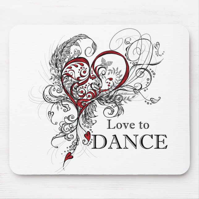 Alfombrilla De Ratón Amor para bailar Mousepad (Frente)