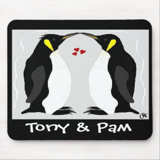 Alfombrilla De Ratón Amor personalizado Mousepad del pingüino