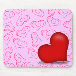 Alfombrilla De Ratón Amor Pinky (Corazón sólido)