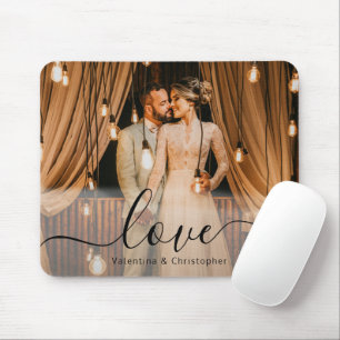 Alfombrilla De Ratón Amor Script Personalizado Familia o Pareja Foto