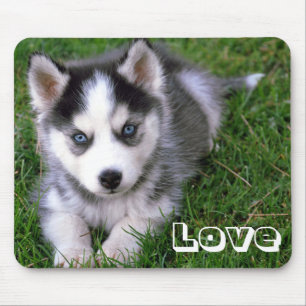 Alfombrilla De Ratón Amor Siberian Husky Perro Mousepad
