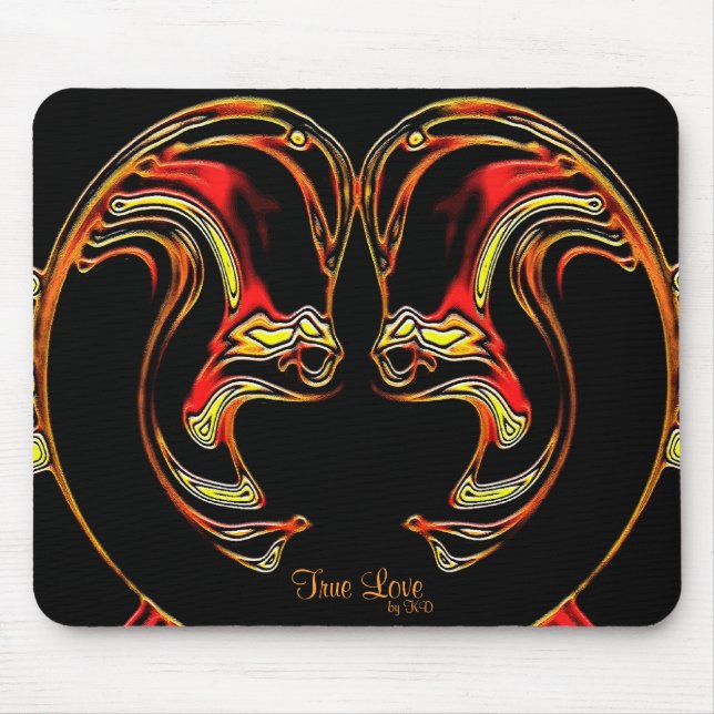 Alfombrilla De Ratón Amor verdadero Mousepad (Frente)