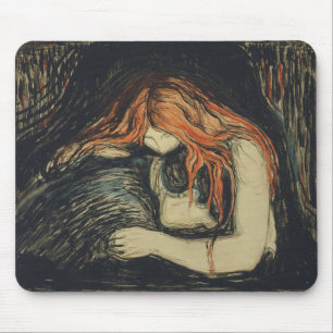 Alfombrilla De Ratón Amor y dolor (El vampiro) (de Edvard Munch)