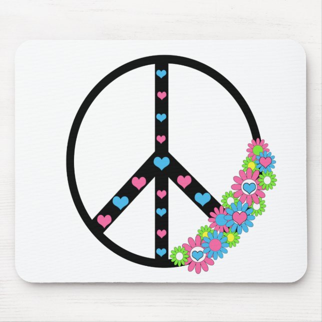 Alfombrilla De Ratón Amor y paz (Frente)