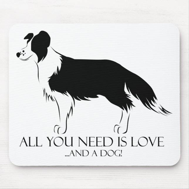 Alfombrilla De Ratón Amor Y Perro (Frente)