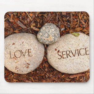 Alfombrilla De Ratón Amor y servicio Piedras espirituales Foto