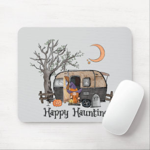 Alfombrilla De Ratón Amortización feliz Camper de Halloween Bruja e