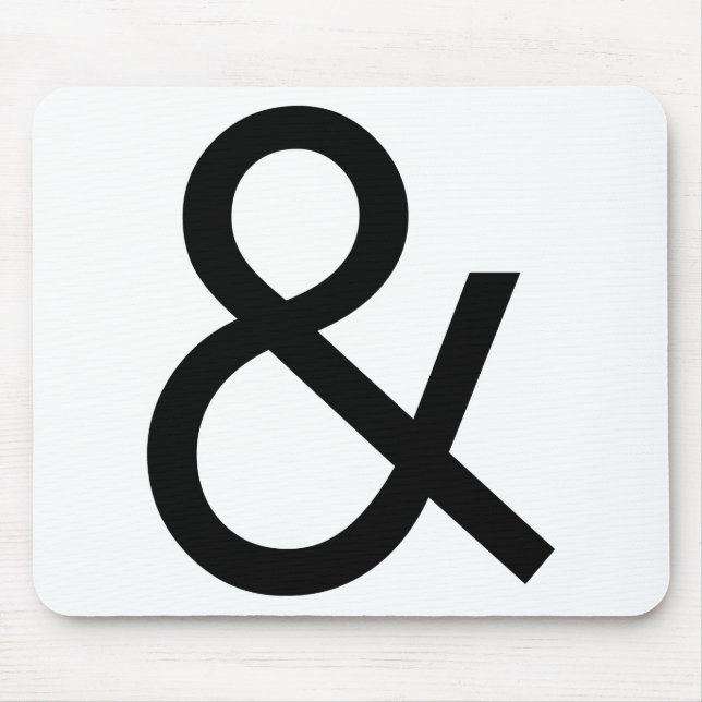 Alfombrilla De Ratón Ampersand - Negro (Frente)