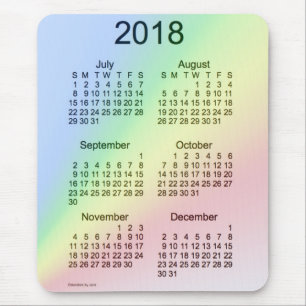 Alfombrilla De Ratón Ampliación de foto 2018 del arco iris calendario