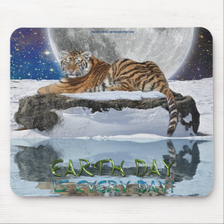 Alfombrilla De Ratón Amur Tiger Earth Day Wildlife Protection Mousepad
