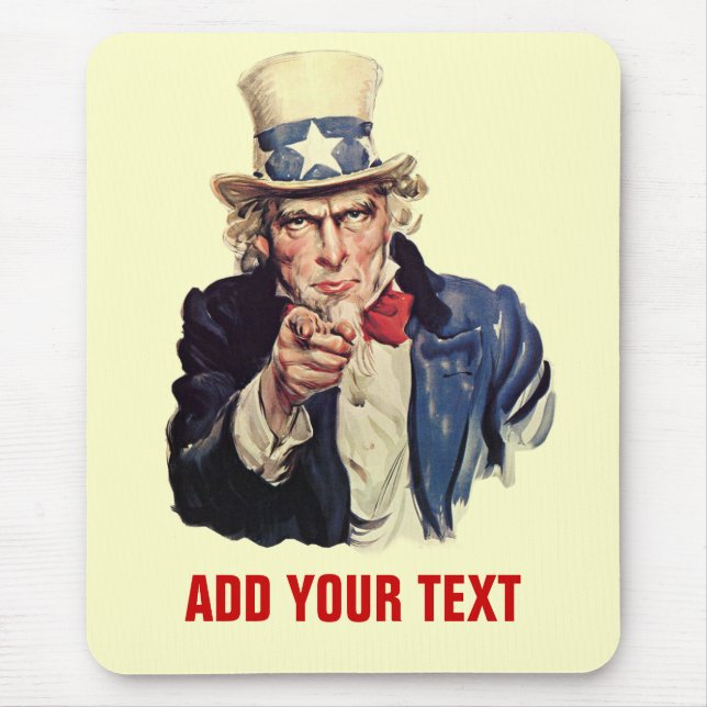 Alfombrilla De Ratón Añada su texto (Frente)