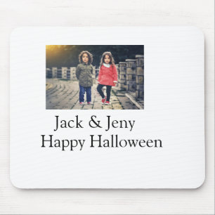 Alfombrilla De Ratón añadir nombre de texto de foto niños de Halloween