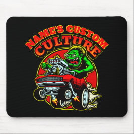 Alfombrilla De Ratón Añadir NOMBRE Personalizado Cultura Hot Rod Classi