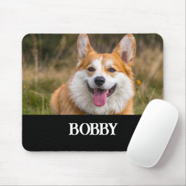 Alfombrilla De Ratón Añadir su propia foto y nombre de perro
