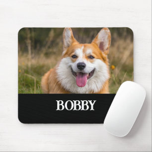 Alfombrilla De Ratón Añadir su propia foto y nombre de perro