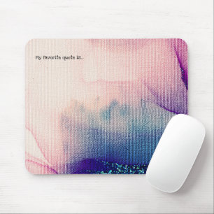 Alfombrilla De Ratón Añadir tu presupuesto o decir textura de tinta de 