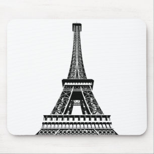 Alfombrilla De Ratón Añadir tu texto Pop Art Eiffel Torre Paris Francia