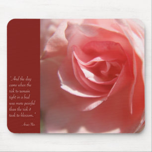 Alfombrilla De Ratón Anais Nin cita a Mousepad en rosa