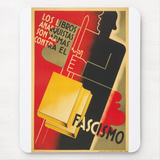 Alfombrilla De Ratón Anarquista de la guerra civil española/poster raro (Frente)