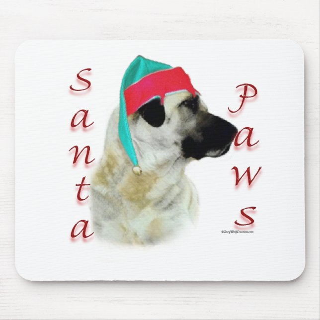 Alfombrilla De Ratón Anatolian Shepherd Dog Santa Paws (Frente)