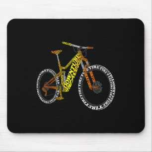 Alfombrilla De Ratón Anatomía de Bicicleta Partes de Bicicleta de Monta