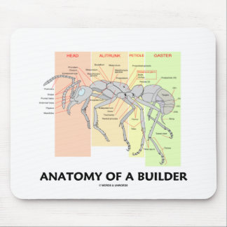 Alfombrilla De Ratón Anatomía de un constructor (anatomía de la hormiga