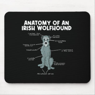 Alfombrilla De Ratón Anatomía de un lobo irlandés