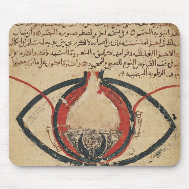 Alfombrilla De Ratón Anatomía del ojo, de un libro en enfermedades (Frente)