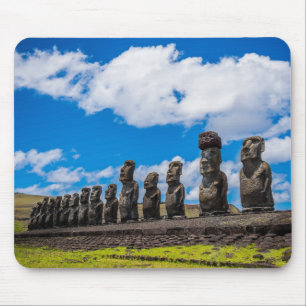 Alfombrilla De Ratón Anciana Isla de Pascua Moai Rapa Nui