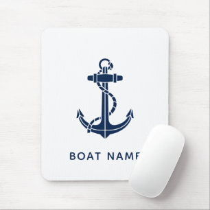 Alfombrilla De Ratón Ancla de barco personalizada Swag costero de la tr