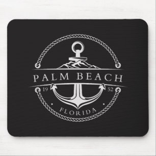 Alfombrilla De Ratón Ancla Náutica Palm Beach Florida 1952