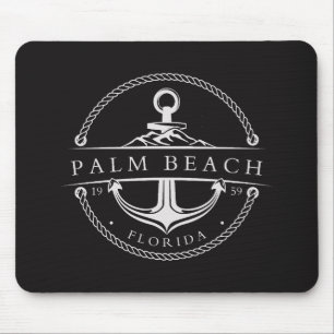 Alfombrilla De Ratón Ancla Náutica Palm Beach Florida 1959
