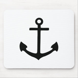 Alfombrilla De Ratón Ancla negra