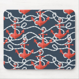 Alfombrilla De Ratón Anclajes Náuticos Y Patrón De Ropa