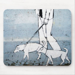Alfombrilla De Ratón andador de perros