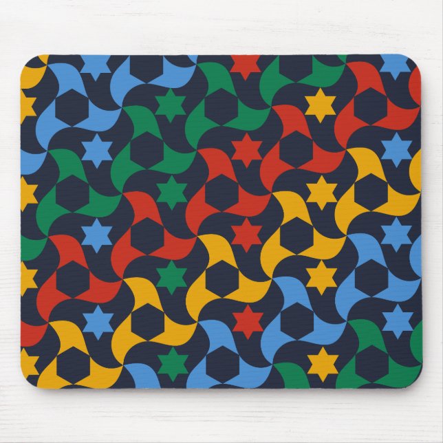 Alfombrilla De Ratón Andalusian Tiles 12 (Alhambra Palace, Granada) (Frente)