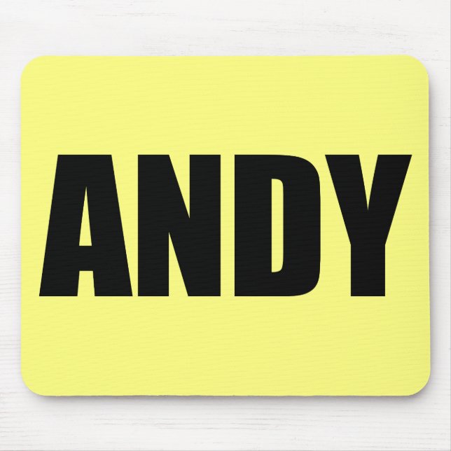 Alfombrilla De Ratón Andy (Frente)