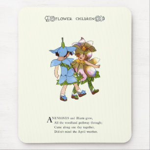 Alfombrilla De Ratón Anémonas y Bluets
