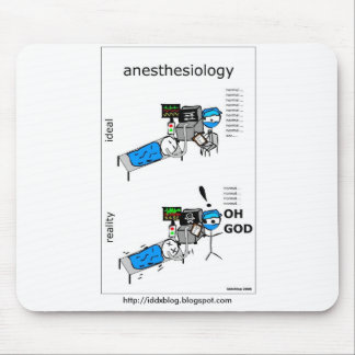 Alfombrilla De Ratón Anesthesiology Mousepad cómico