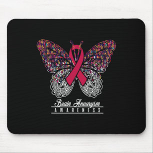 Alfombrilla De Ratón Aneurysm Awareness Butterfly Amantes de regalos