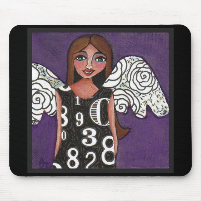 Alfombrilla De Ratón ÁNGEL AFORTUNADO de los NÚMEROS - un mousepad (Frente)