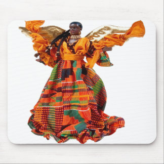 Alfombrilla De Ratón Ángel africano en naranja