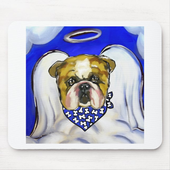 Alfombrilla De Ratón Ángel Bulldog (Frente)