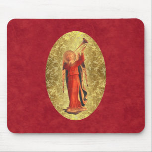 Alfombrilla De Ratón Ángel con la trompeta